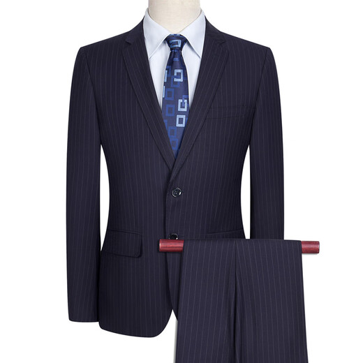 Oxygen Mo CCB suit men's suit CCB striped work clothes men's work clothes suit suit suit trousers CCB men's suit + trousers 3XL 185