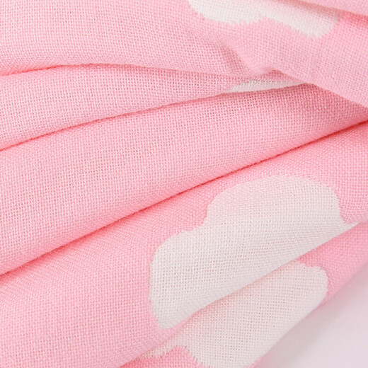 Mufan (mufan) towel quilt pure cotton 6-layer gauze baby blanket Class A newborn child baby air-conditioned quilt student nap blanket Crown powder 150*200cm
