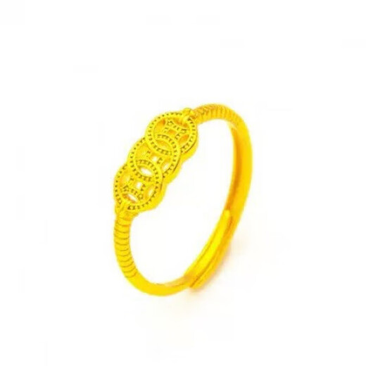 Money in Hand Ring Simulation Golden Ring Ring for Women, Time to Run Hand Jewelry Fashionable and Simple Gift for Girlfriend Money in Hand Ring