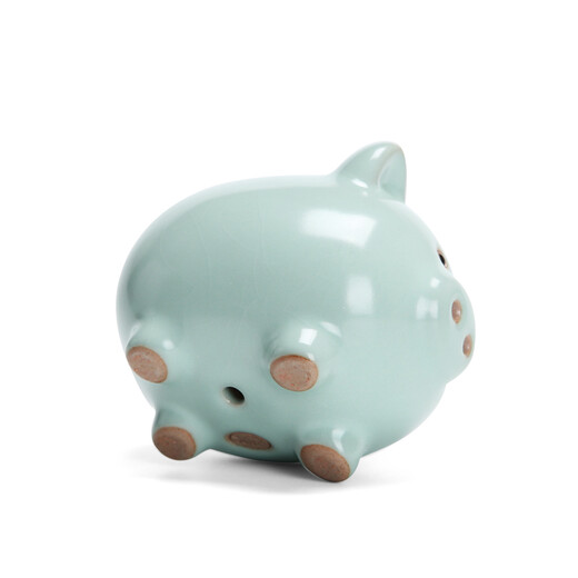 Looking for Ru Ru Kiln Tea Pet Pig Ornaments, Cute and Rareable Split Ice Cracking Glaze Kung Fu Tea Accessories Tea Ceremony Zodiac Piglets Ru Kiln Pigs