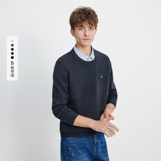 Navigare Italian small sailing ship 25 autumn and winter new men's fake two-piece sweater with shirt collar sweater 1144015303