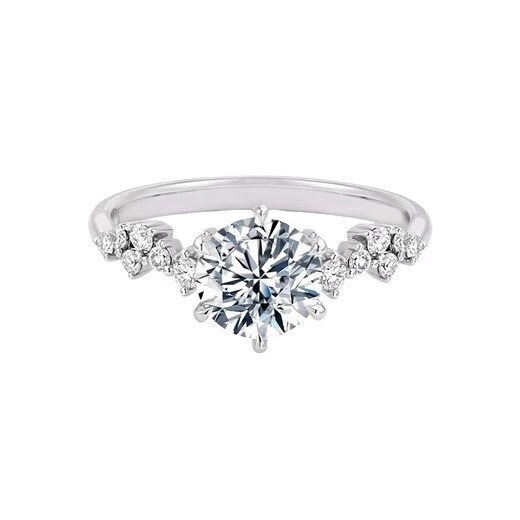 I Do platinum PT950 diamond ring Xingmeng 1 carat diamond proposal engagement wedding ring as a birthday gift for girlfriend and wife Xingmeng-1 carat diamond size 12