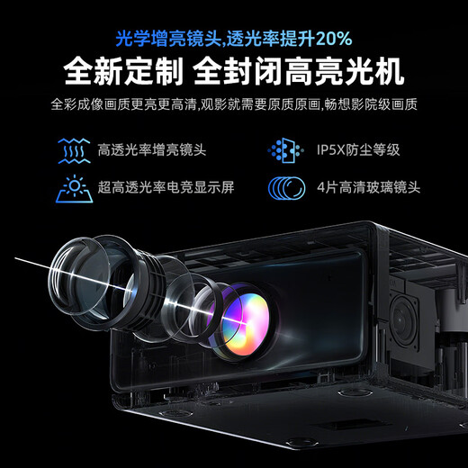 Rigal C3 projector home smart home theater TV office training mobile phone projector (TOF sensorless autofocus 1080P ultra-clear and bright)