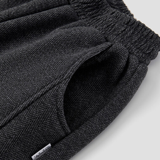 Disney Children's Autumn and Winter Wide Leg Pants Girls' Straight Pants Plus Velvet Thickened Women's Pants PBZPL3146 Dark Gray 160