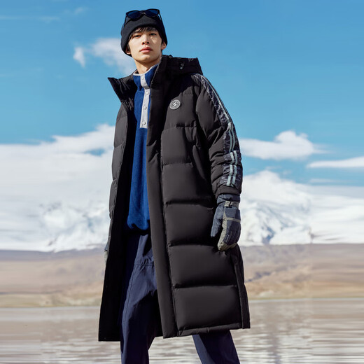 雪中飞【成毅推荐】秋冬大口袋设计男女同款高充绒加厚长款连帽羽绒服
