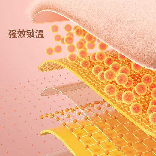 AUX electric hot water bottle, plush hand warmer, rechargeable, explosion-proof belly compress, extra large model - rouge powder, thickened rabbit velvet - locks in temperature for longer, double hands