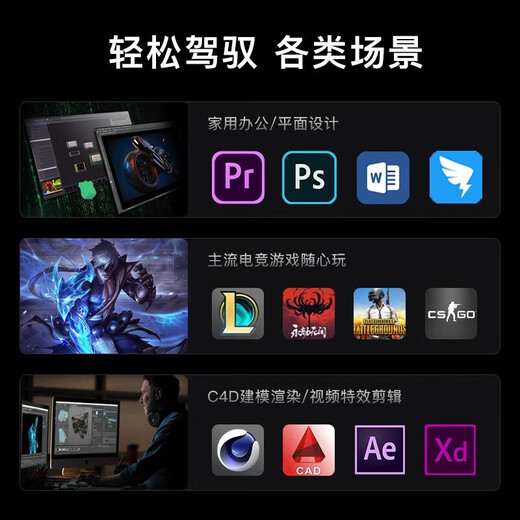 CZZ computer assembly host RTX3060 game modeling design e-sports game live broadcast home office black myth chicken multi-core self-configuration diy complete desktop package one 8 core/16/256/efficient office single host