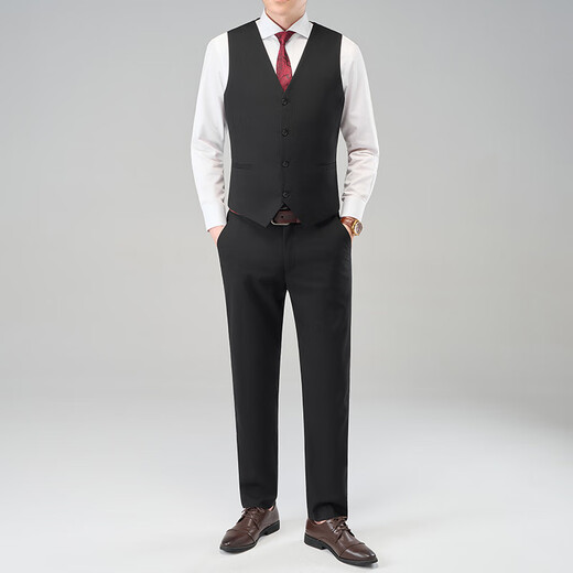 KBXNG Jinba Official Flagship Slim Professional Suit Vest Business Casual Vest Formal British Casual Pants Men Black L KBXNG Jinba Official Flagship Slim Professional Suit Vest Business Casual Vest Formal British Casual Pants Men Black L