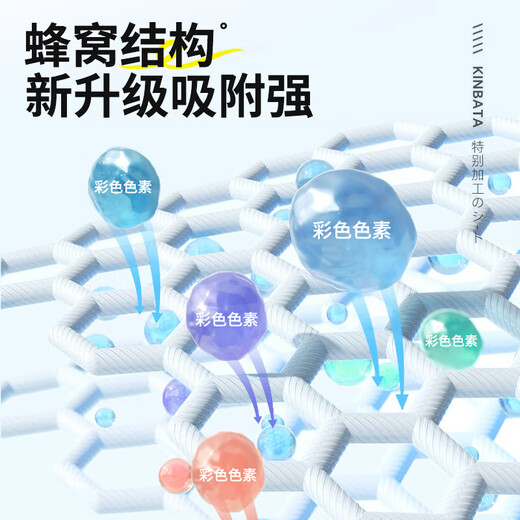 Kinbata anti-color cross-color laundry tablets 50 color-absorbing tablets, anti-staining laundry tablets, antibacterial and anti-mite color master tablets