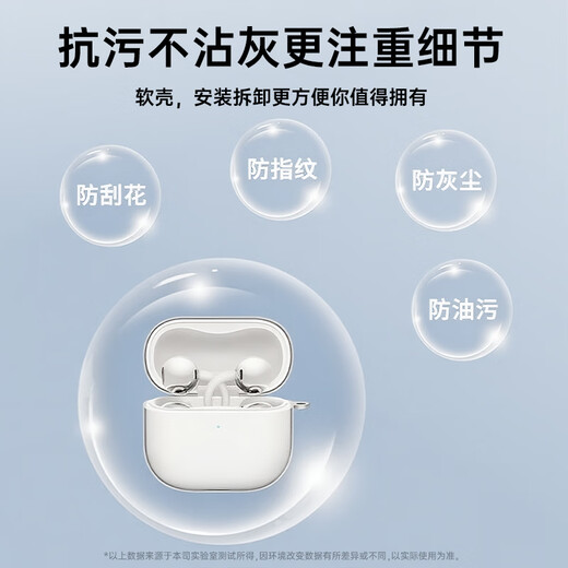 Stike suitable for Huawei FreeClip2 protective case Bluetooth headset protective case, anti-fall, shock-absorbing, dust-proof, anti-fingerprint, transparent all-inclusive soft case, free woven lanyard