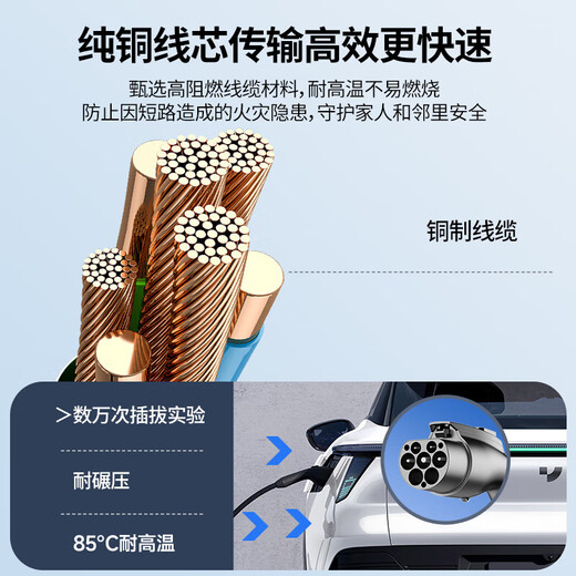 Geely Galaxy/Xingyuan Car Charger Gold List Hot Model Original Portable AC Charging Gun Geely Car Charger-5 Meter Gun Cable Original Factory Standard Configuration