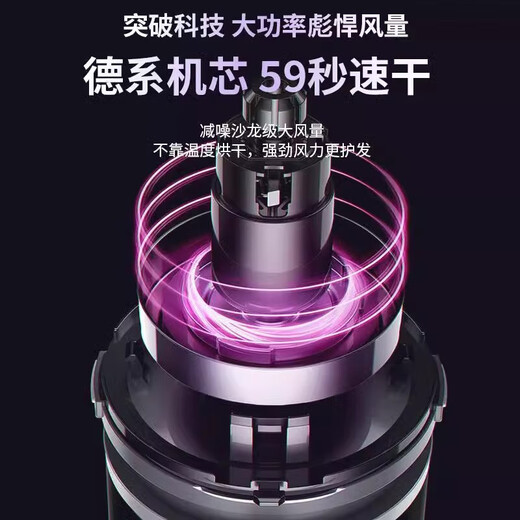 High-power hair dryer, hair salon hair dryer, negative ion hammer hair dryer, student home hair dryer, hot and cold air blowing hair, pearl white 1800W wind power upgrade + double layer insulation