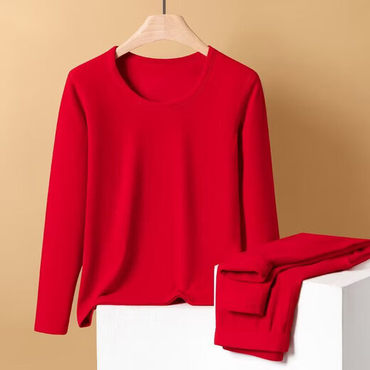 Autumn clothes and autumn trousers set for men, cotton sweaters, sweaters and linen pants, thin, versatile, thermal underwear for men, winter, light gray 5XL