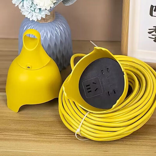 Jingdong Logistics Waterproof Socket Outdoor Rainproof Power Strip Multifunctional Power Strip Long Line 2 Meters/30 Meters Electric Vehicle Charging Extension Cord 1.5 Square Meters/Three Slots/15 Meters