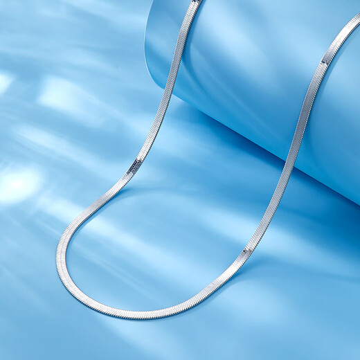 Luxury beads pt950 platinum snake bone necklace light luxury niche high-end platinum snake bone chain temperament birthday gift for girlfriend 8.15g-45cm