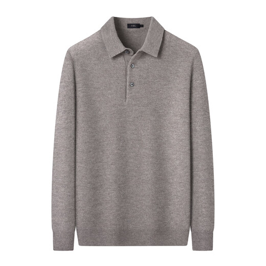 Shanshan (FIRS) 100% sheep wool sweater men's autumn and winter thickened warm semi-worsted easy-care business casual sweater