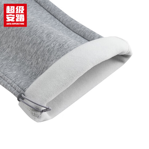 Super Anta velvet sweatpants men's autumn and winter warm and comfortable loose flat casual long pants men 152548306U