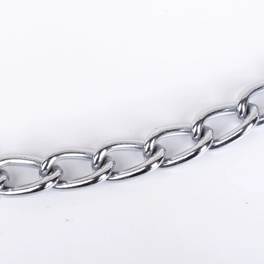 Spico chain dog leash, dog iron rope traction rope, anti-biting dog leash, medium and large dog tether, dog chain collar set, 1.7m iron chain + black foam handle + foam collar, diameter 3.0mm 5-25Jin Jin equals 0.5kg