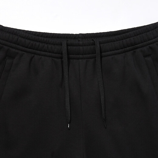 Li Ning (LI-NING) velvet warm casual trousers for men, fitness loose sports pants, versatile classic leggings and cuffed sanitary trousers for men