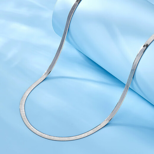 Meluxe Pt950 platinum necklace snake bone chain platinum clavicle chain for women birthday gift for girlfriend about 8.97g-40cm