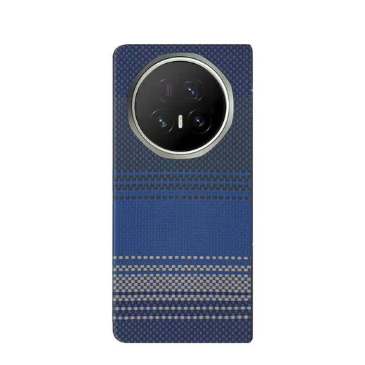 Huawei (HUAWEI) original quality center-axis model Honor Magic V5 front frame Kevlar folding screen mobile phone case fine lines 600D Honor magic V5 single back cover center-axis magnetic suction Galaxy* silver gray circle + magnetic suction