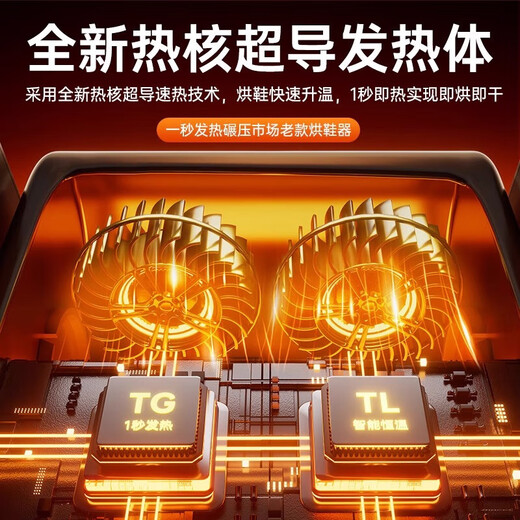 OIRIE shoe dryer, shoe drying, disinfection, deodorization and sterilization all-in-one machine, wet and dry smart shoe dryer, portable home, two shoes, temperature control + deodorization + automatic power off