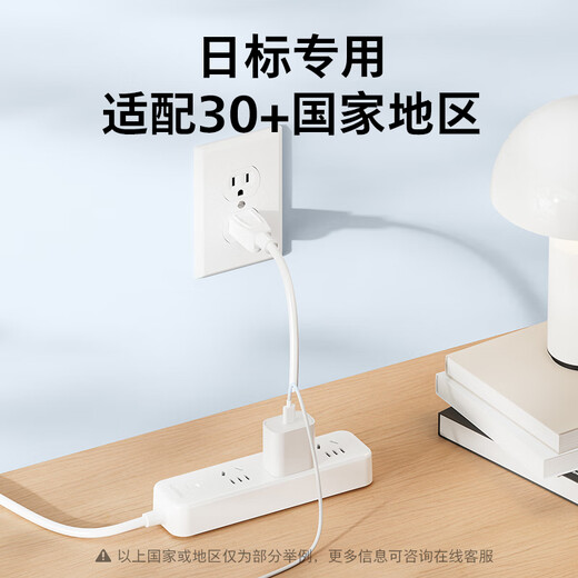 Philips (PHILIPS) Japanese standard power strip socket conversion plug Japan, the United States, Canada, Thailand, Philippines, Guam, Peru, Laos, Haiti, Jamaica, study abroad and travel plug board 1.5m