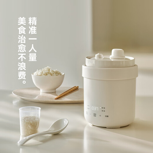 Olayks instant electric stew pot, household electric stew pot for 1-2 people, multi-functional, porridge, soup, dessert, fully automatic ceramic inner pot, micro-pressure quick stew 0.6L