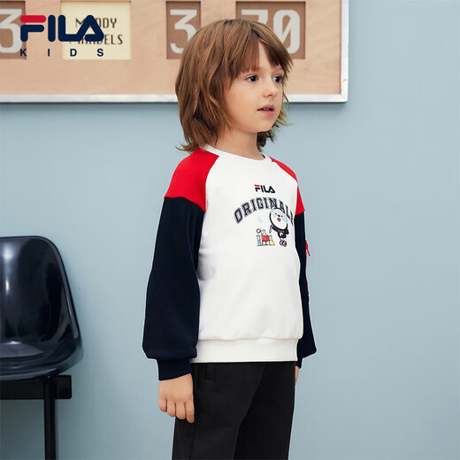 FILA FILA children's sweatshirt 2025 winter boys' fleece top