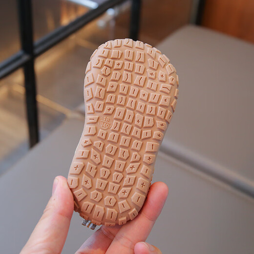 Tyrannis recommended by Yangma 2025 Spring and Autumn New Infant Breathable Boys Functional Shoes 0-1 Years Old 3 Soft Sole Non-Slip School Black 25_Inner Length 15cm