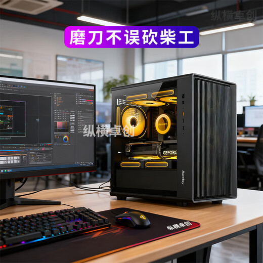 Zongheng Zhuochuang Professional Designer 14-core i5 14600KF/RTX5060/3060 12G Video Editing 3D Modeling AI Graphic Drawing Photography Retouching Assembly Desktop Computer Host Configuration Five i5 14600KF+3060 12G