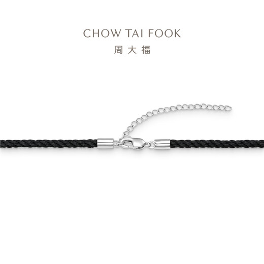 Chow Tai Fook G&W series PT950 platinum pendant with rope as a gift PT164141