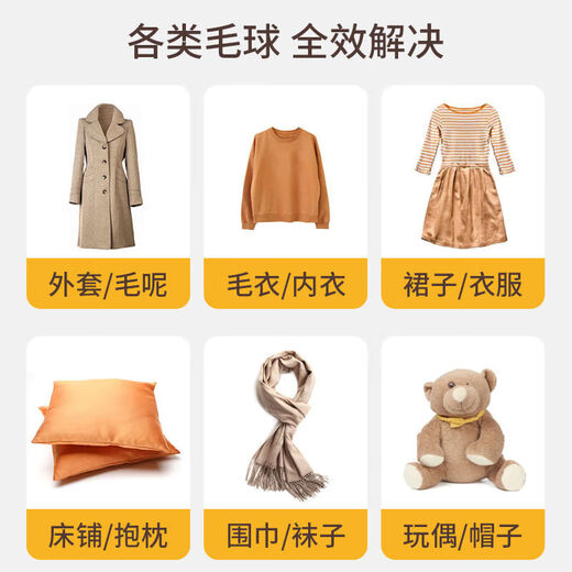 Guangdola Hair Ball Trimmer, Clothes Hair Remover, Coat Remover, Shaving Ball, Digital Display Rechargeable Hair Sticker, White