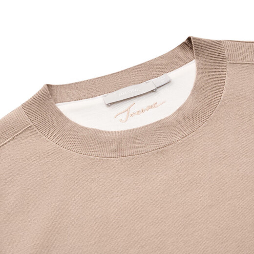 Jiumuwang Shopping Mall Same Style 100% Wool Men's Wool Sweater Men's 25 Spring and Winter New Style Comfortable Soft Wool Interior Slim Version + Khaki + CK1E50122 S 165/88A(46)