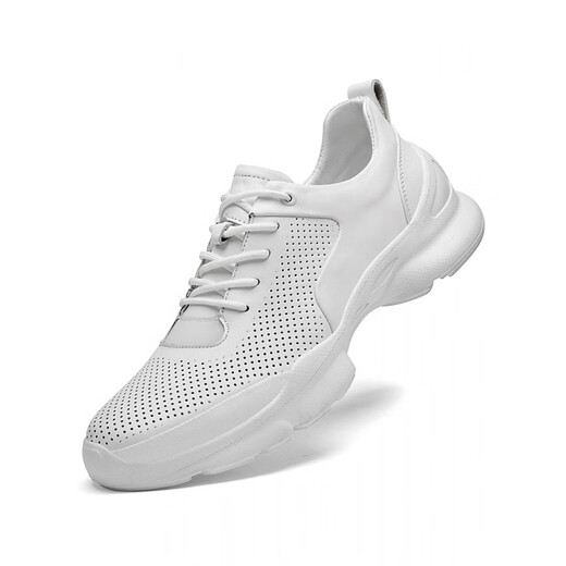 Sachi Men's Shoes 2025 New Genuine Leather Soft Soled Casual Shoes Business Breathable Versatile Leather Shoes Men's Sports and Walking Autumn Black Non-Porous 40 Standard Sports Shoe Size