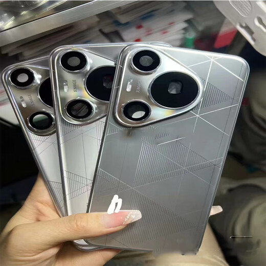 Suitable for Huawei pura70 back cover original 70Pro + battery cover shell screen glass original 70ultra disassembly pura70Pro + back cover phantom black with frame 98