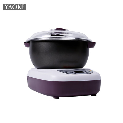 Yaoke Home Dough Mixer Fully Automatic Dough Maker Kneading Machine Dough Waker Intelligent Bread Machine Charming Purple 5.5L