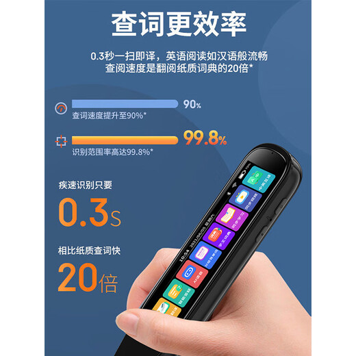 Youdao Englisch Lesestift Allgemeines Wortlernen Scannen Scannen Übersetzung Wörterbuchstift Offizieller Flagship-Store 5-Zoll-Bildschirm/Weiße General Edition/8G/Synchronisierte Kurse/Scannen und Lösen von Fragen/