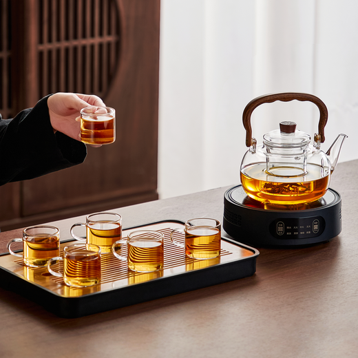 Clay teapot electric ceramic stove teapot set large capacity heat-resistant glass teapot water boiler household men's tea set