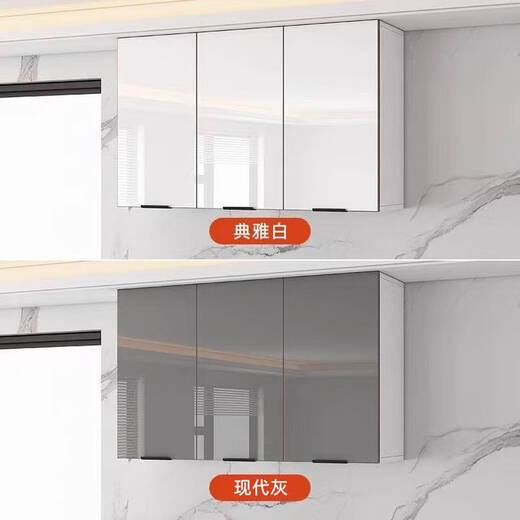 Yingfan package installs solid wood kitchen wall cabinet wall cabinet wall storage cabinet powder room balcony wall hanging storage cabinet closet package installs 90*60*40cm solid wood ecological board