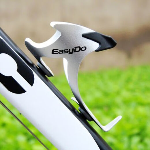 Yusenyi ED aluminum alloy bicycle water bottle cage mountain bike folding bike matching riding water bottle cage with screws silver