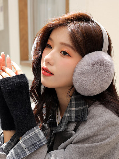 TUTORGOOSE earmuffs for women in winter, new warm earmuffs to protect ears from the cold, cute ear hats, earmuffs for girls, ear warm earbags for men, leather pink, foldable model