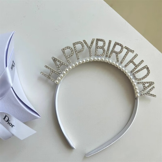 Ins pearl diamond headband birthday decoration party crystal accessories children baby internet celebrity photo props atmosphere one full diamond headband