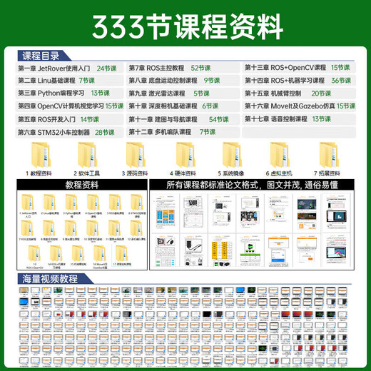 Huaner ROS2 robot JetRover SLAM navigation 3D visual programming Raspberry Pi robotic arm smart car crawler chassis/standard version A1 radar JetsonOrinNano(8G)