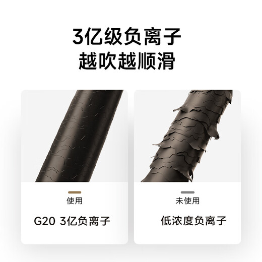 Chai Mi Shao Guang G20 Home Hair Dryer Constant Temperature Quick Drying Hair Dryer Negative Ion High Speed Hair Care Leafless Hair Dryer Gift Gift Honey Yellow AHD12B