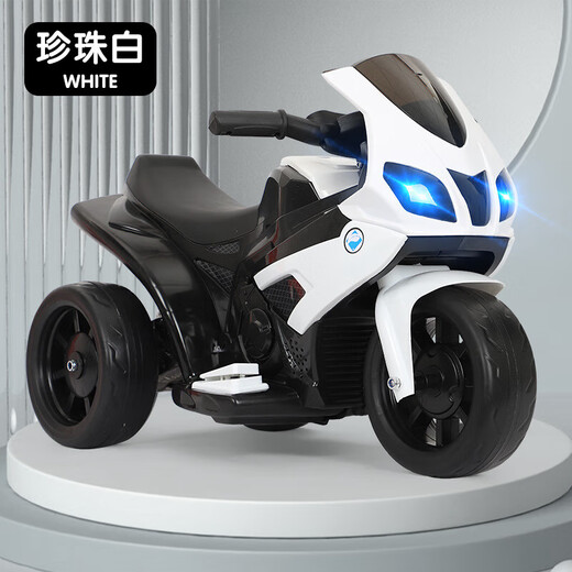 Zhuoer children's electric motorcycle, child's self-driving toy car, baby tricycle, baby stroller, battery stroller, remote control red