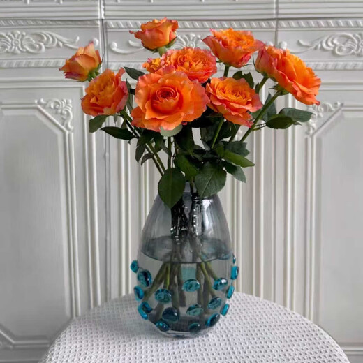 Jingdong Flowers Boutique Soilless Cultivation Roses in Random Colors 10 Pack New Year's Eve and New Year's Day New Year's Eve Gifts 45-50CM Straight from the Source