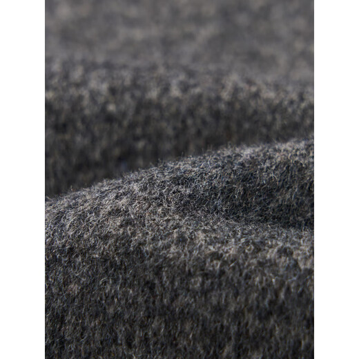 MONTAGUT double-sided cashmere coat men's medium-length lapel winter warm woolen middle-aged casual dad coat gray S 165/84A