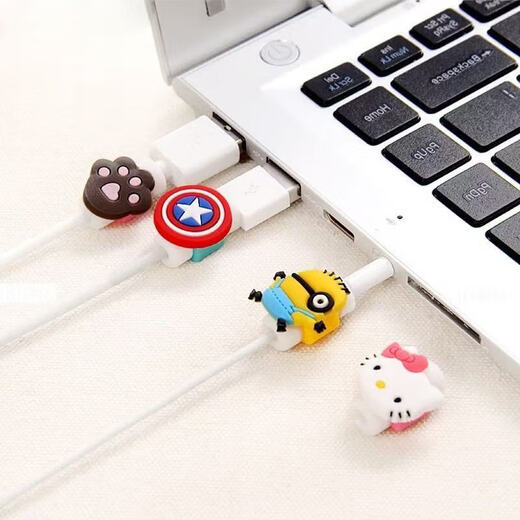 Five-Star Shield Spiral Silicone Data Cable Protective Cover is suitable for commonly used charging cables for Apple and Android phones to prevent breakage and winding. Five-Star Shield Data Cable Head Protective Cover*1