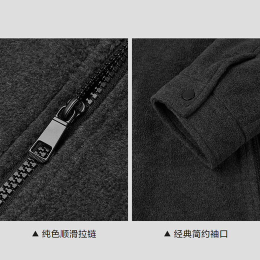 HLA Hailan House Jacket Men's 25 New POWER YOUNG Lapel Jacket Dark Gray 9B L 175/92A Recommended 137~150Jin Jin equals 0.5 kg